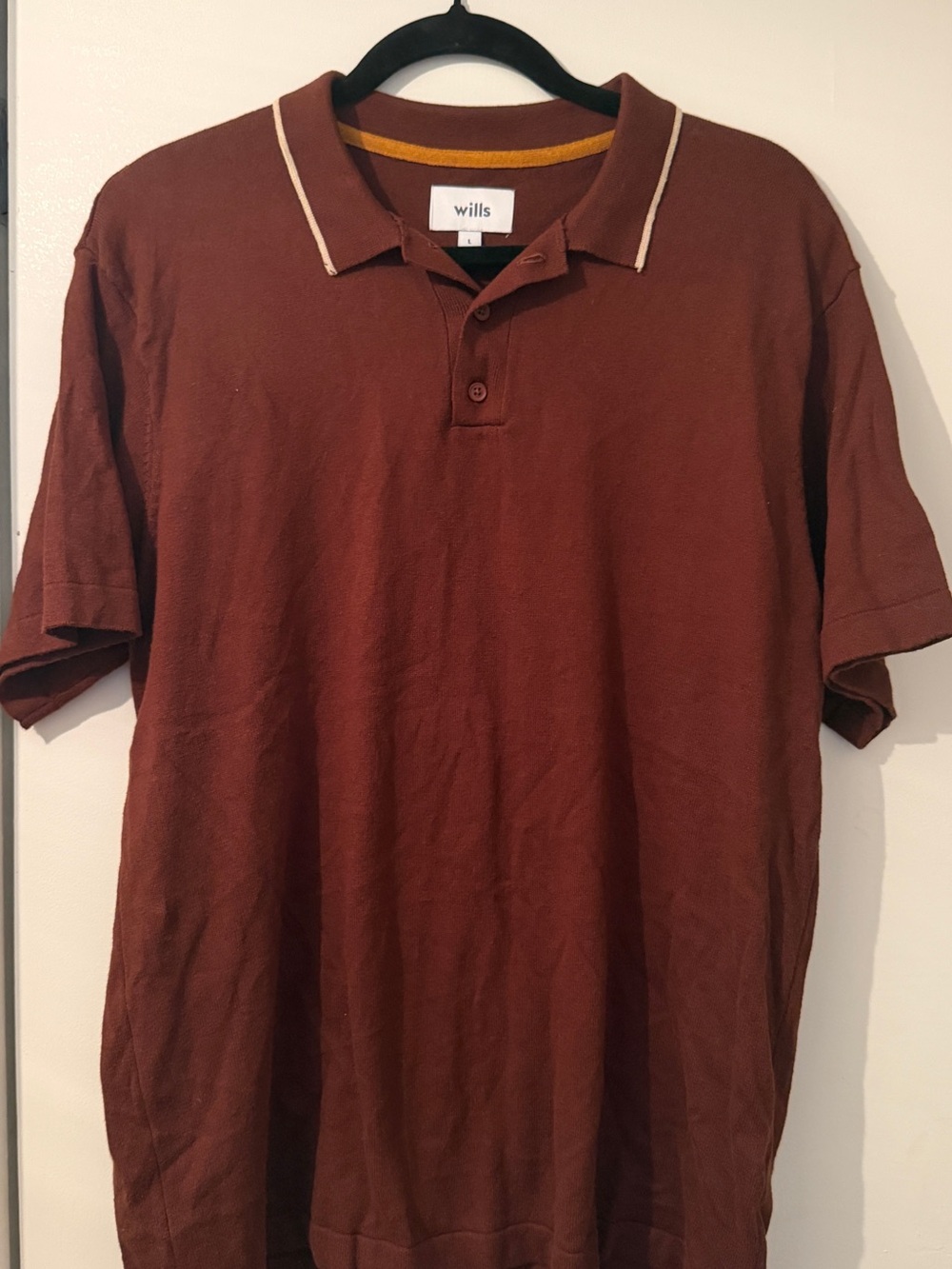 Wills Men's Polo Shirt in Brown